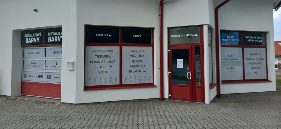 Prodejna JJ Barvy Žďár nad Sázavou